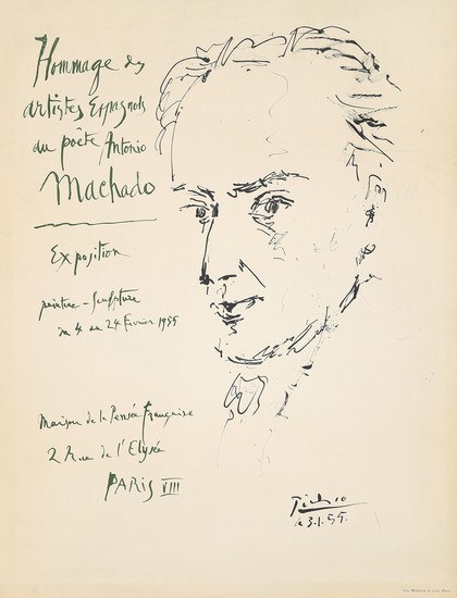 Hommage des Artistes Espagnols au Machado. 1955.