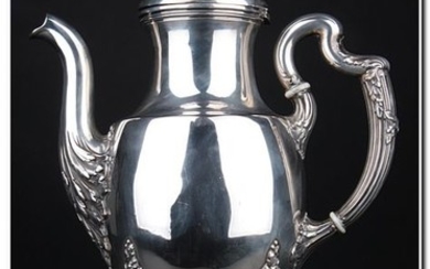 Hot water jug - .950 silver - Paul Canaux & Co. - France - Late 19th century