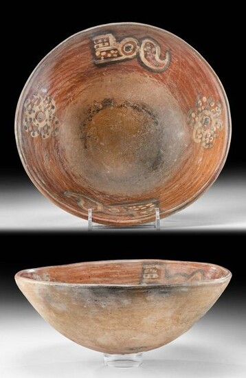 Huari Pottery Bowl w/ Sea Creatures