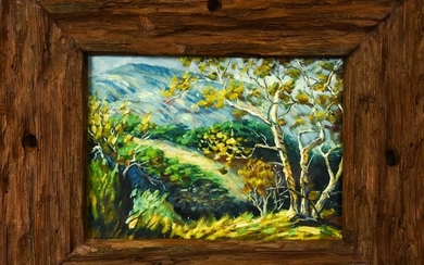 Impressionist Landscape Scene Oil Painting