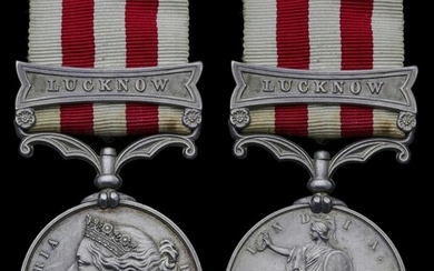 Indian Mutiny 1857-59, 1 clasp, Lucknow (J. Holmes, 2nd. Dragn. Gds.), nearly extremely fine