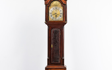 Inlaid Mahogany Tall Case Clock