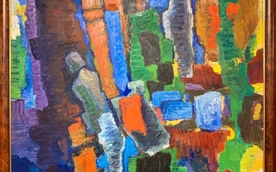 Isaac PAILES (1895-1978) "Composition abstraite" Huile sur toile signée en bas à gauche 115 x...