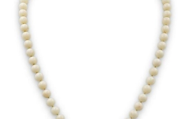 Italian 18k Gold and Coral Beaded Necklace