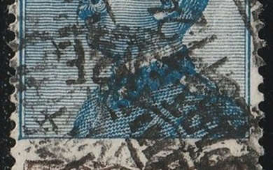 Italy Kingdom 1924/25 - Advertising pieces 25 c. azure and brown, Tagliacozzo, used, rare - Sassone n.8