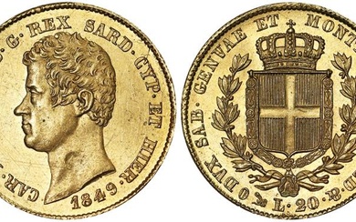 Italy, Kingdom of Sardinia (1324-1861), Carlo Alberto (1831-1849) - A.UNC/UNC