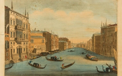 Italy.- Vues d'optique.- Six views of Venice and