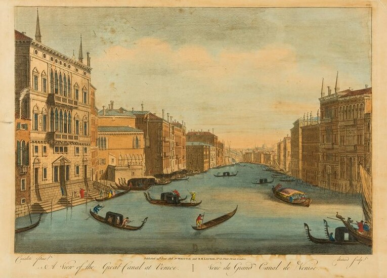 Italy.- Vues d'optique.- Six views of Venice and