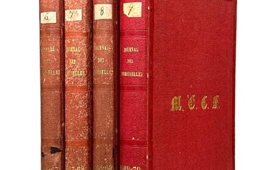 JOURNAL DES DAMES ET DES DEMOISELLES / Guide complet de tous les travaux de dames, 1866-1870, 4 vols. encs.