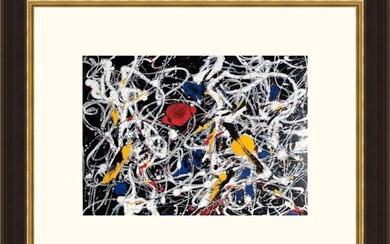 Jackson Pollock Number 15 Newly Custom Gallery Framed
