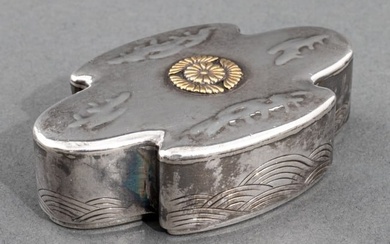 Japanese Imperial Silver Lidded Box