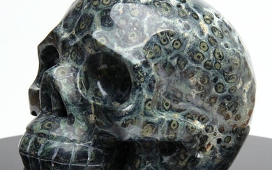 Jasper (variety of quartz) Exceptional Kambaba skull - 12×12×11.5 cm - 1340 g