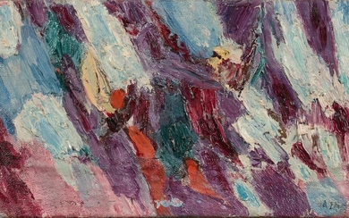 ¤ Jean BAZAINE (1904 - 2001) PREMIER MARS - 1963 Huile sur toile