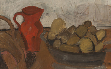 Jean Brusselmans (1884-1953), Nature morte au pichet rouge