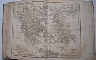 Jean-Denis Barbie du Bocage - Recueil de Cartes Géographiques, Plans, Vues et Médailles de L'Ancienne Grèce - 1790