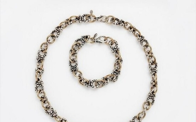 John Atencio Paradox Necklace & Bracelet, 18k, Sterling