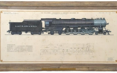 John W. Elder Locomotive Drawing