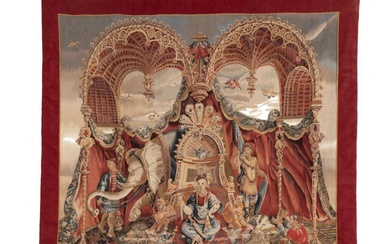 LARGE BEAUVAIS STYLE CHINOISERIE TAPESTRY