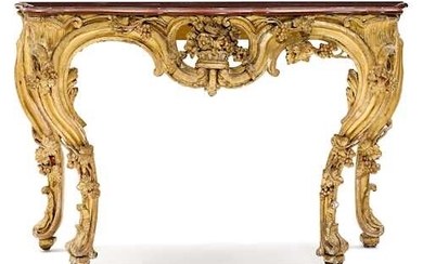 LARGE CARVED CONSOLE