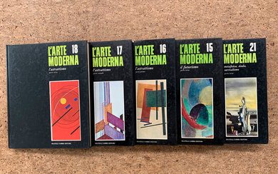 L'ARTE MODERNA - FRATELLI FABBRI - Lotto unico di 5 cataloghi della raccolta
