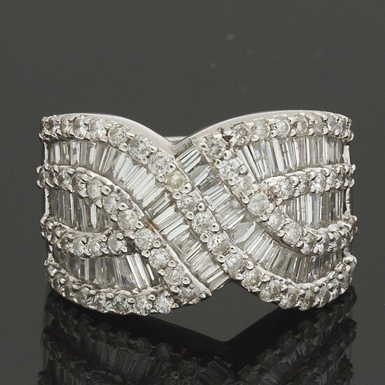 Ladies' Gold and Diamond Fashion Ring