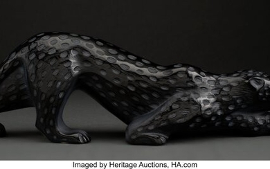 Lalique Onyx Glass Zeila Panther in Original Fit