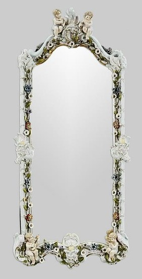 Large wall mirror, w. Thu