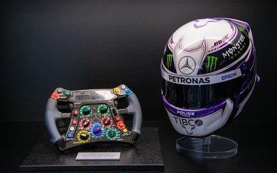 Lewis Hamilton 2013 Mercedes-AMG W04 Autographed Steering Wheel