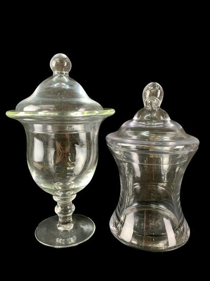 Lot Glass Apothecary General Store Candy Jars