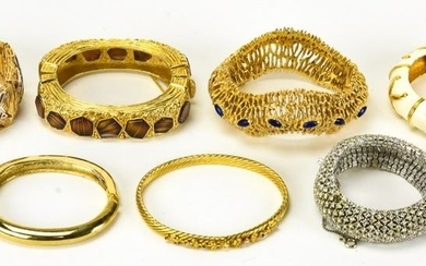 Lot of Vintage Designer Costume Jewelry Bracelets