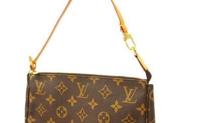Louis Vuitton Pouch Monogram Pochette Accessory M51980 Brown Ladies