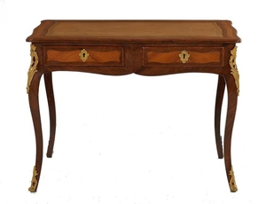 Louis XV style ormolu-mounted walnut writing desk