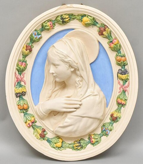 Luca Della Robbia, Madonna and Child Ceramic Medallion