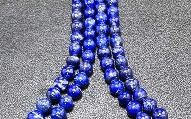Madani Lapis Lazuli Necklaces Pair - Height: 400 mm - Width: 400 mm- 149 g - (2)