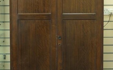 Mahogany two door wardrobe, 184cm H x 108cm W x 54cm D
