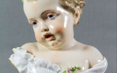 Meissen Continental Porcelain Kinderbusts Emblematic Of