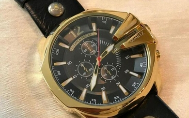 Men's Stainless Steel Quartz Chronometer Wristwatch