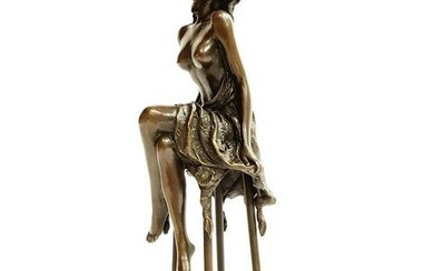 Michelle, A Bronze Figurine By "Pierre Collinet"