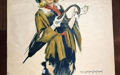 Mistinguett - Art by Jean-Dominique Van CaulAErt (1937)