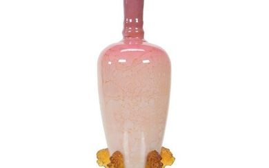 Morgan Vase, Pink Agata Art Glass
