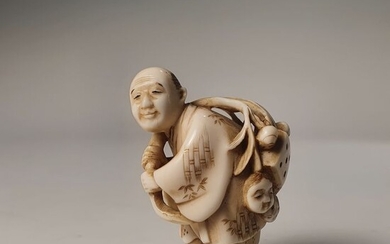 Netsuke (1) - Elephant ivory - Japan - Meiji period (1868-1912)