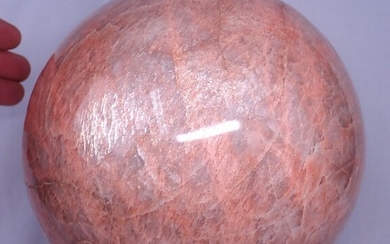 ** New Find ** Rare Peach Moonstone Sparkling Sphere - 170×170×170 mm - 7714 g