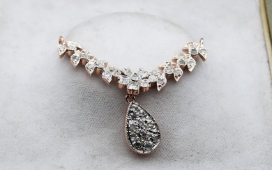 No Reserve Price - Pendant - 9 kt. Rose gold, Silver