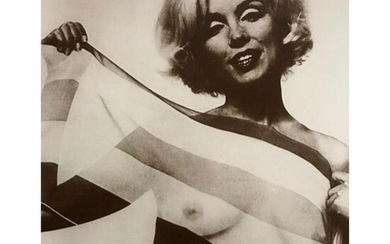 Nude Marilyn Monroe Sepia Photo Print