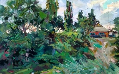 Oil painting Smaragde evening Alexander Nikolaevich