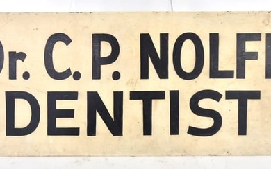 Painted Dentist Sign