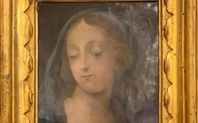 Painting, "Virgin Mary" - Copper - Second half 17th century