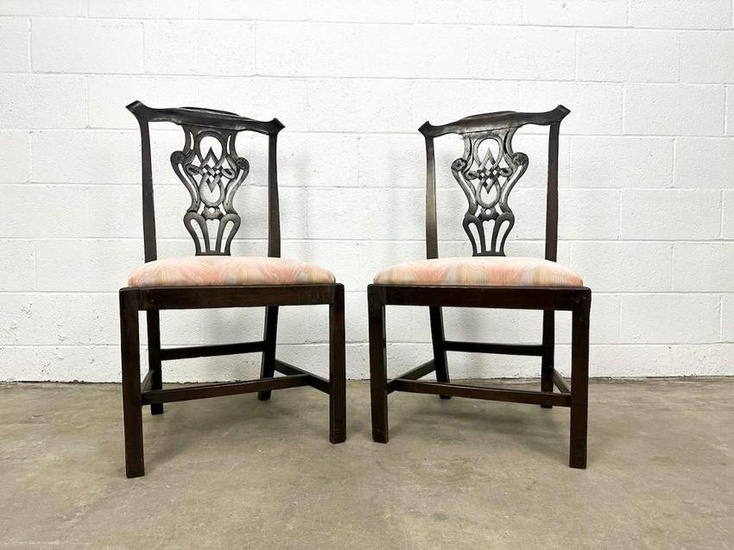 Pair of Chippendale Mahogany Chairs