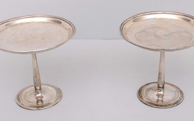 Pair of Tiffany Sterling Silver Tazzas