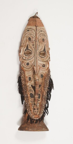 Papua New Guinea, Sepik River Carved and Painted Wood Mask FR3SHLM